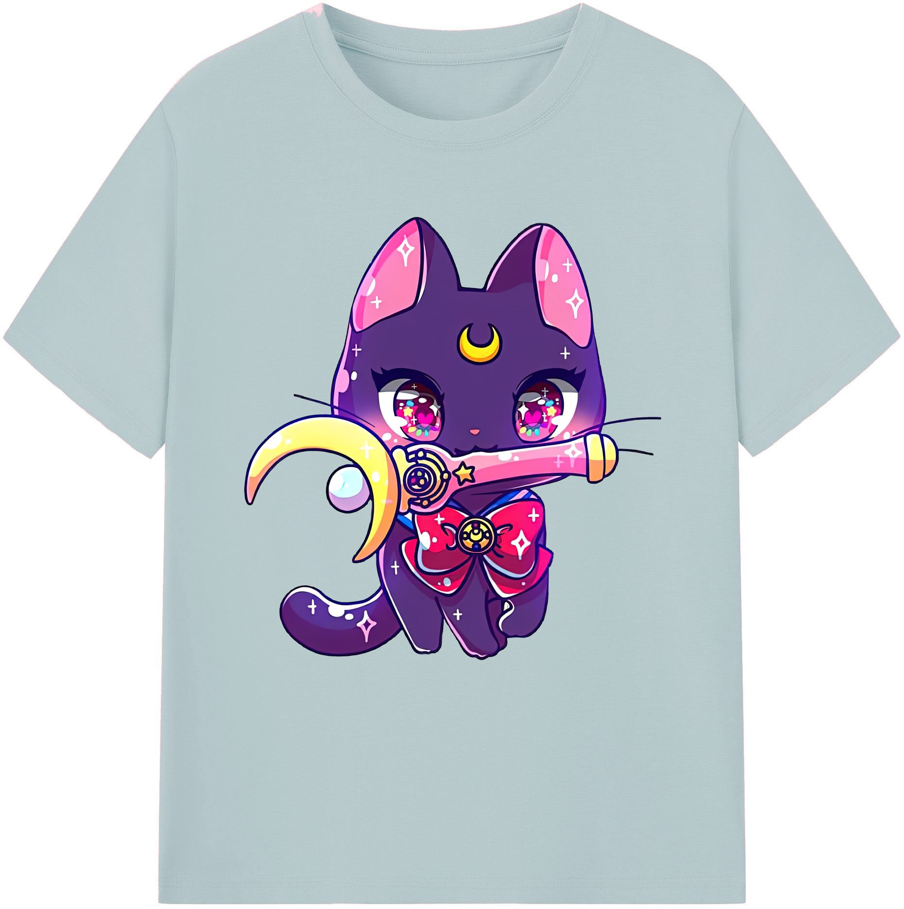 （画像用） 美少女戦士セーラームーン Sailor Moon 綿100％半袖Tシャツ（フロントプリント）